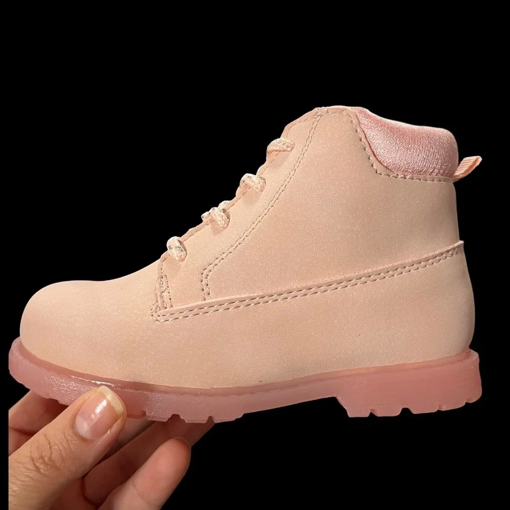 OshKosh BGosh Judi Toddler/Little Girl's‎ Ankle Boots Size 9 -12 Light Pink